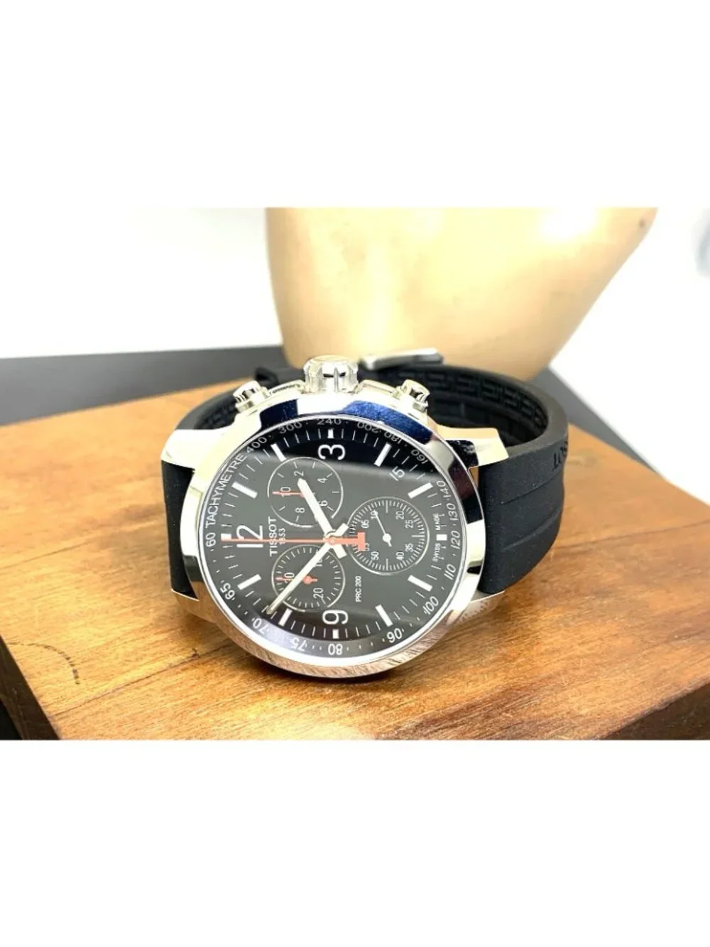 Tissot PRC 200 Men's Watch Chronograph Swiss Quartz Black Rubber T1144171705700
